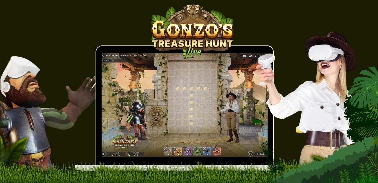 Gonzo's Treasure Hunt - Erlebe den ersten virtuellen Reality-Slot